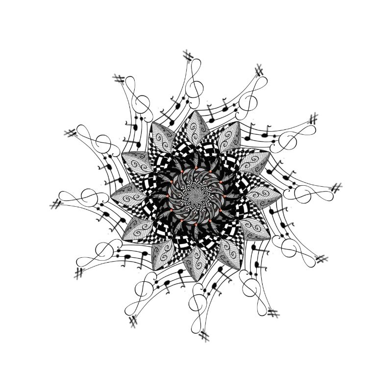 Musikalisches elegantes Mandala