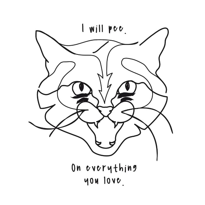 Katzen Meme - Pee