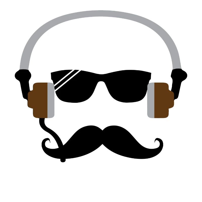 Kopfhörer Minimalist mit Bart