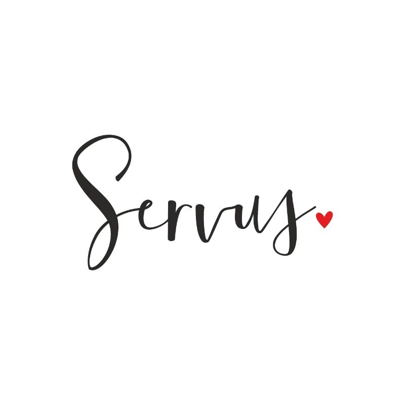 Servus Herz Dekoration Geschenk Gruß
