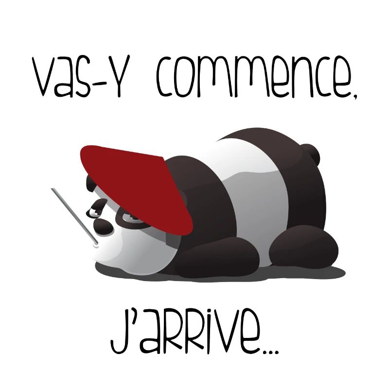 Panda mit Red Meret Pantomime