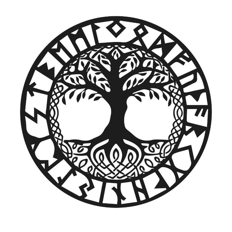 Baum des Lebens Symbol Der Wikinger