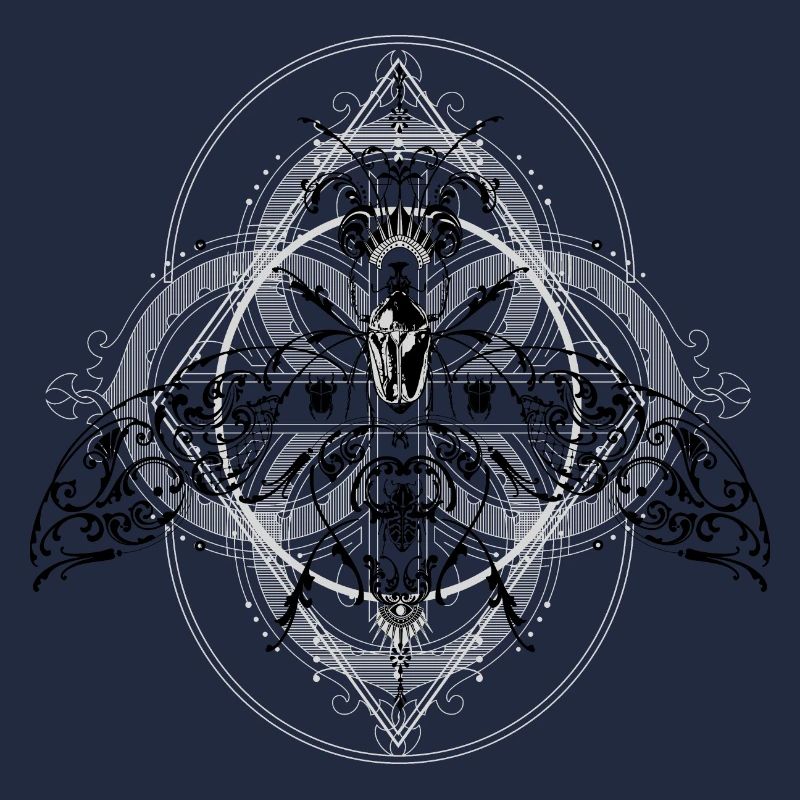 Psychedelic Insects Bug Pattern Ornament