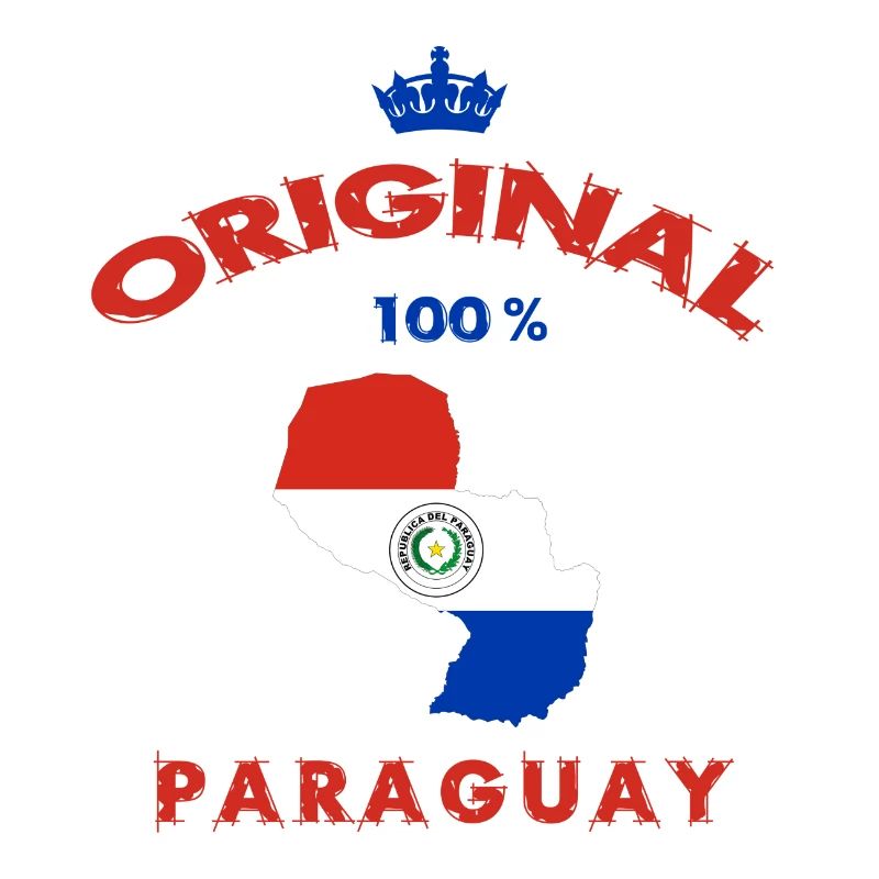 Design original 100 % drapeau du Paraguay