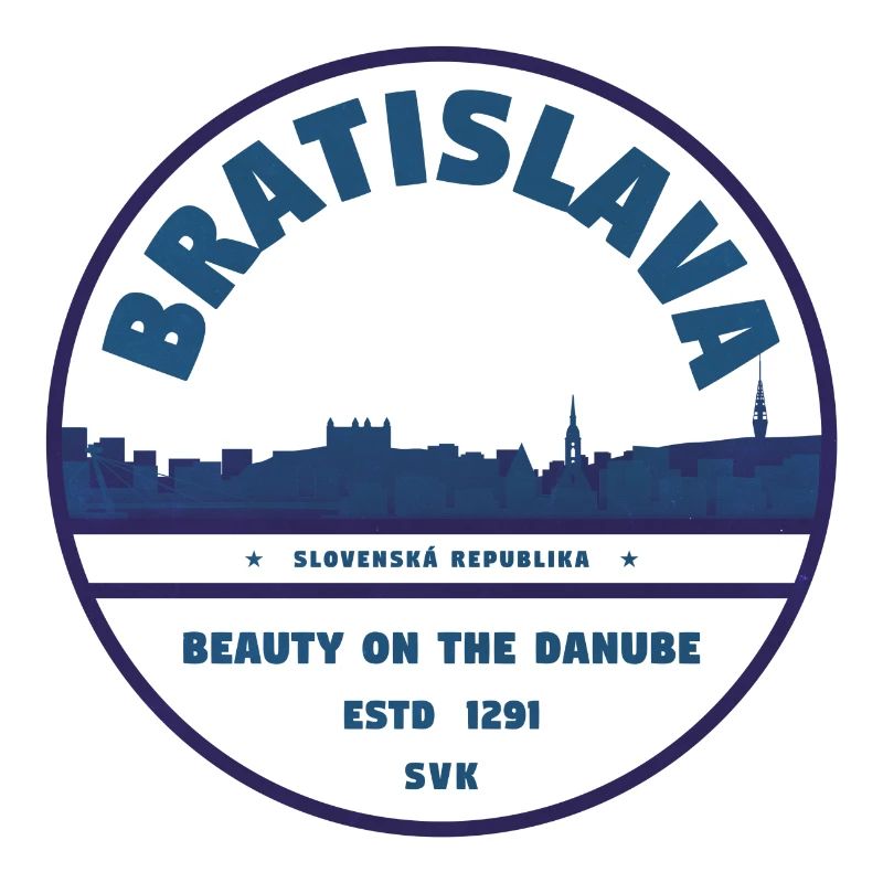 Bratislava Danube Skyline Emblem
