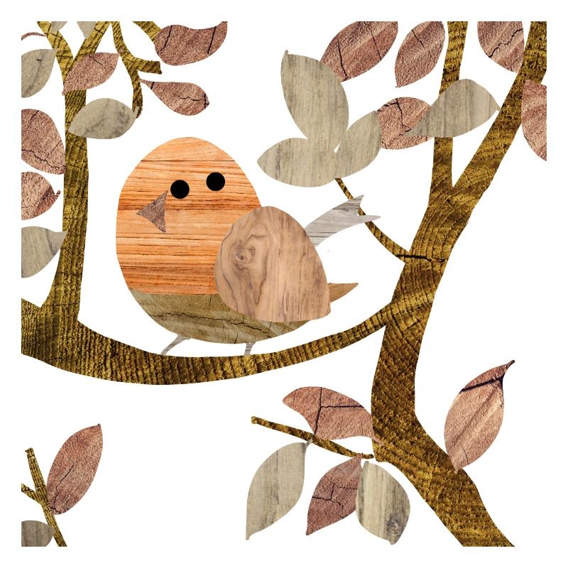 Bird in a tree - Wood