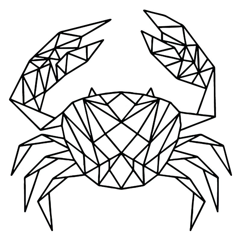 Geometric Crab - Krabbe geometrisch