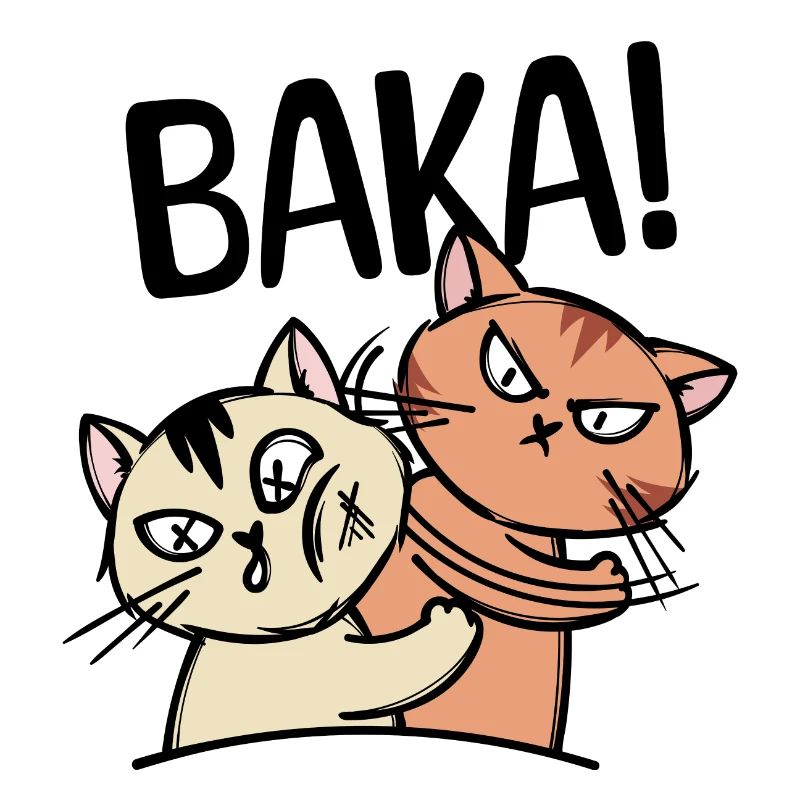 Baka Manga Katze Anime Comic Animation Spruch
