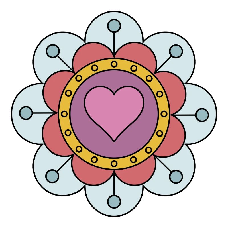 Cute Funky Hippie Boho Flower
