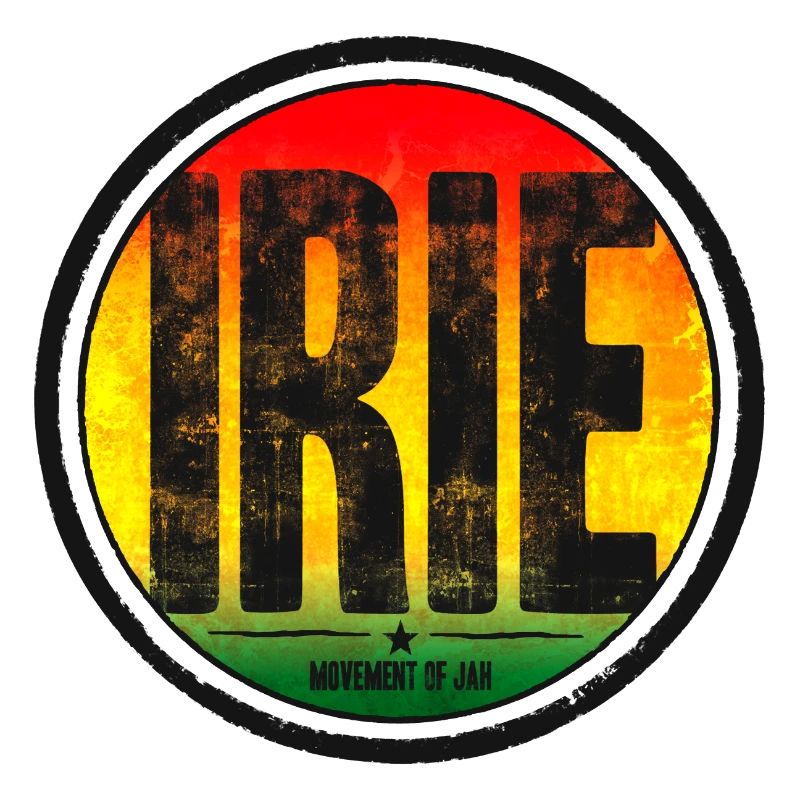 Motifs d’iris de couleur rasta