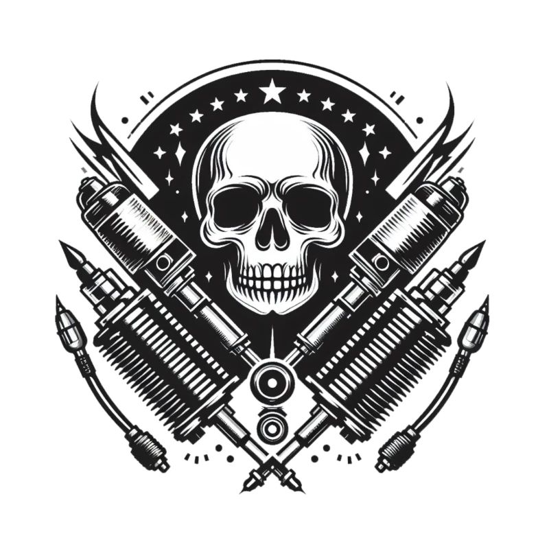 Conception de crâne de motard 1