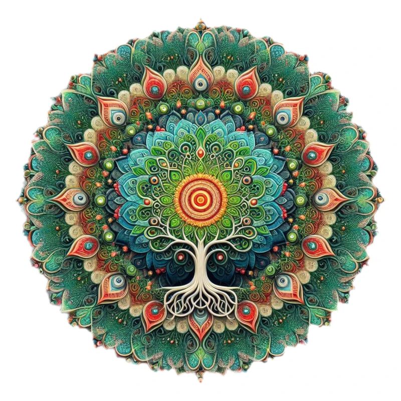 Mandala Arbre de Vie Coloré