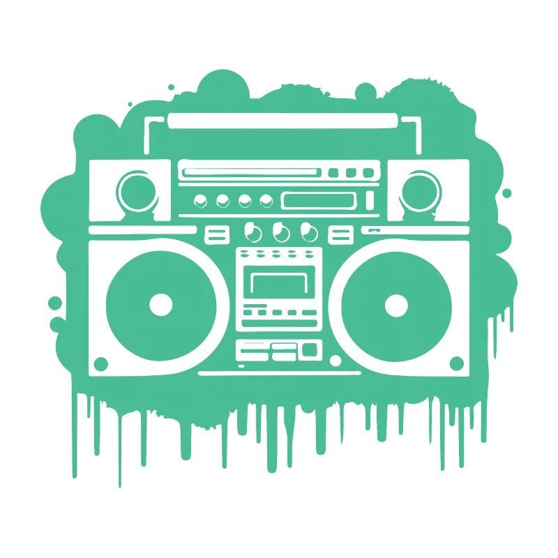Cyan Boom Box (Seethrough)