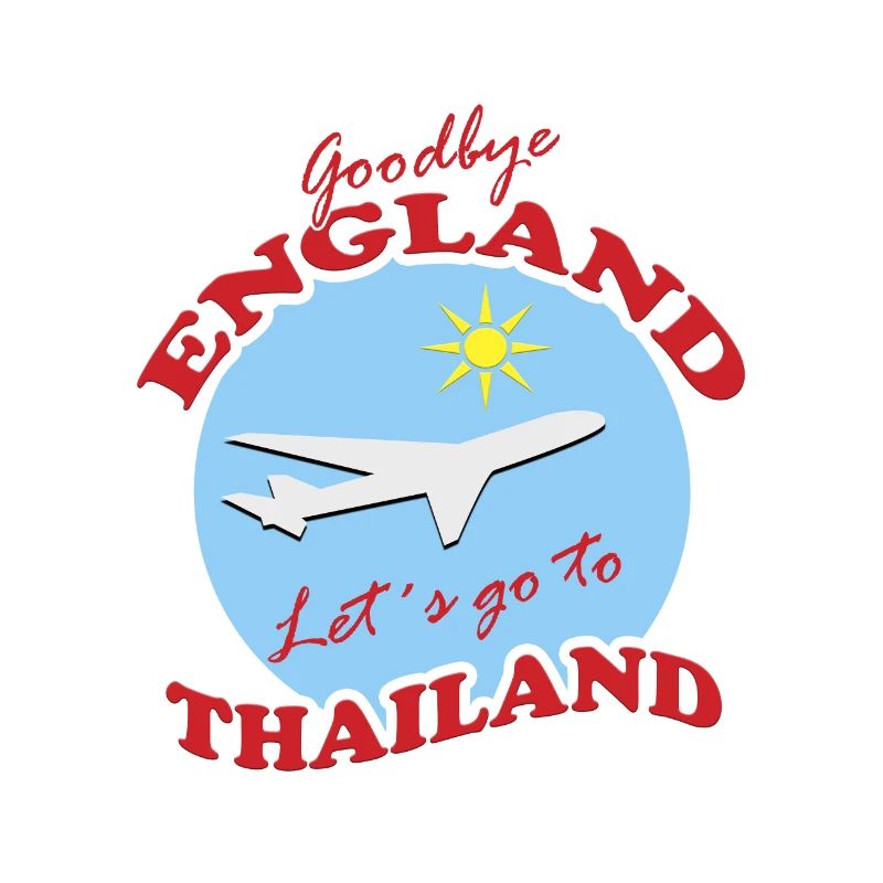 Thailand Reise Abschied Flugzeug Design