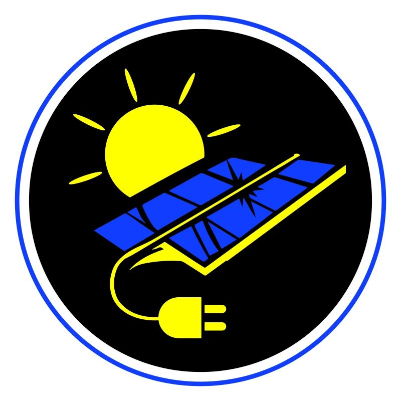 Photovoltaic system symbol solar energy
