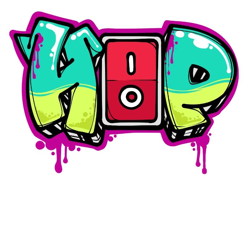 Strassenkunst Graffiti Spraydose Kunst Spruch