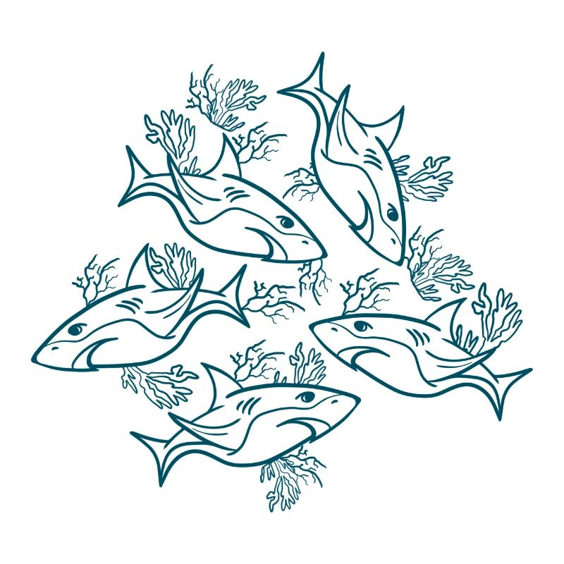 Ocean Animals Lover Sharks