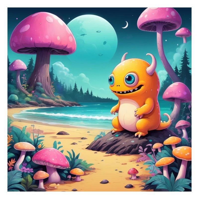Kleines Monster am Märchenstrand