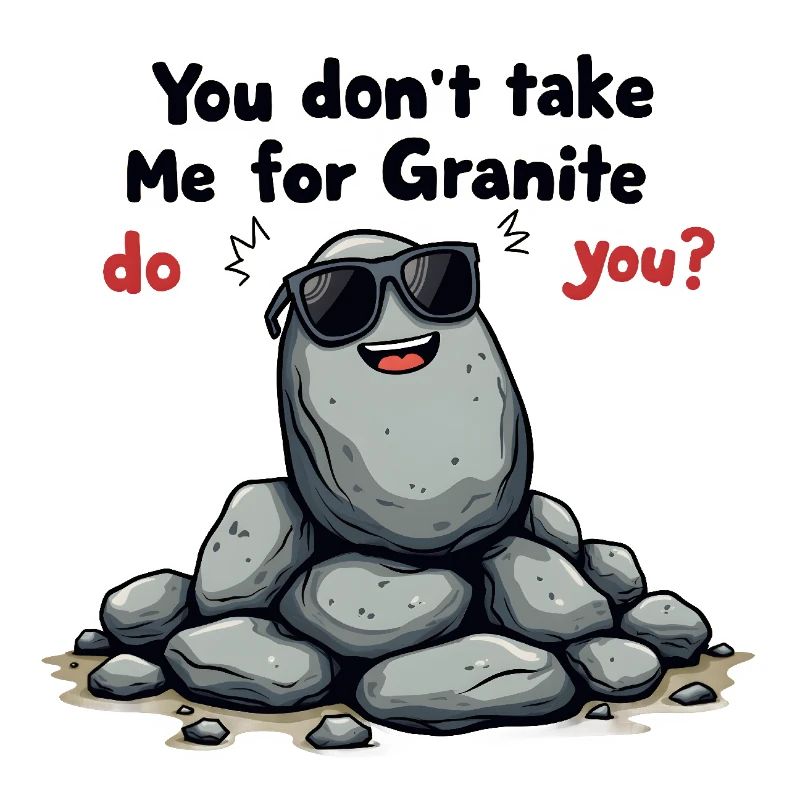 Vous ne me prenez pas pour du granit, n’est-ce pas ?