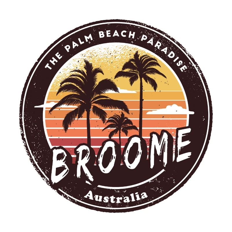 Broome, Australie, Palmiers, Conception de plage