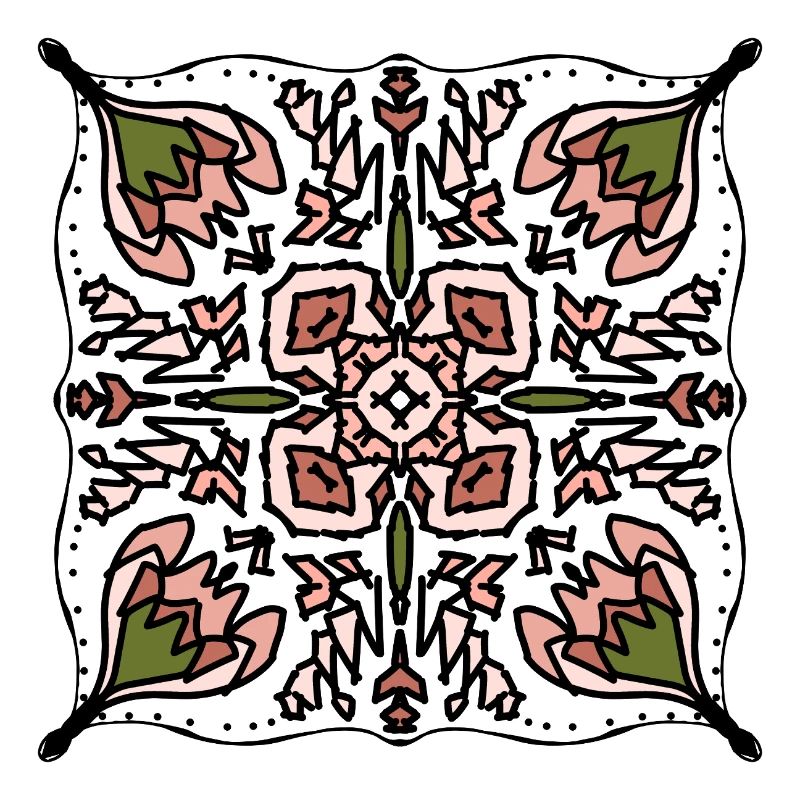Kaleido Blütenstern Muster