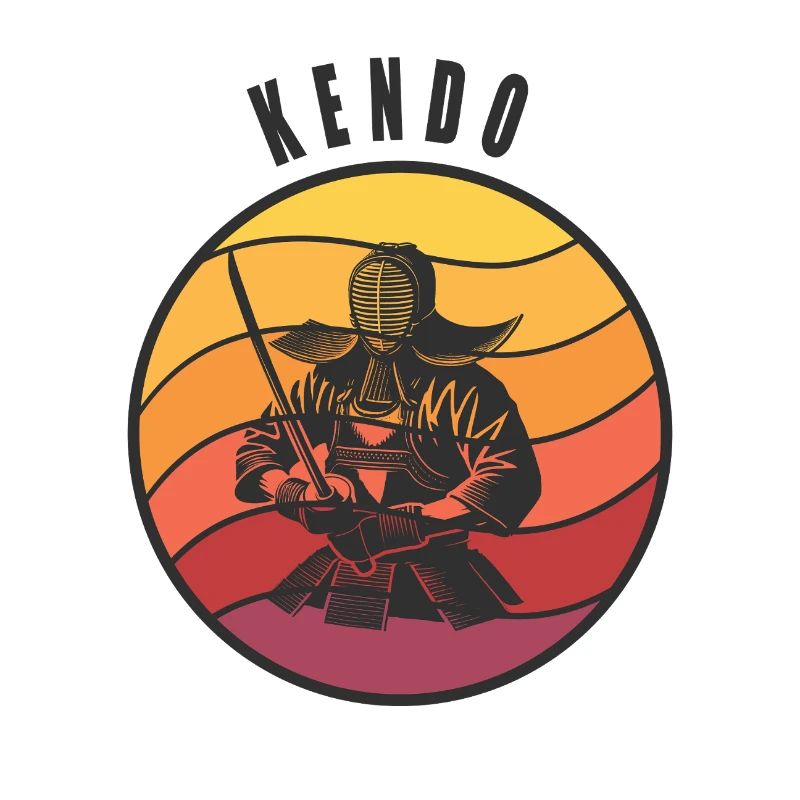 Style samouraï Kendo rétro