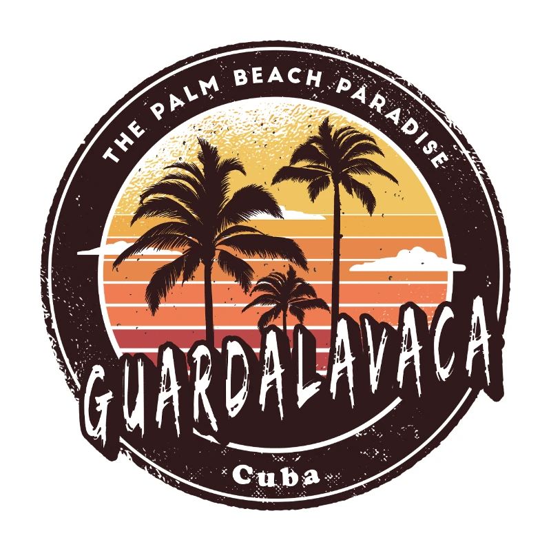 Palmiers de Guardalavaca et conception de la plage