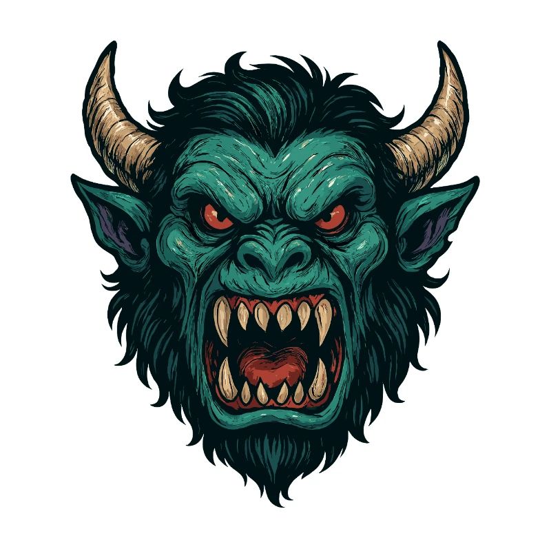 Demonic Wyrm Face