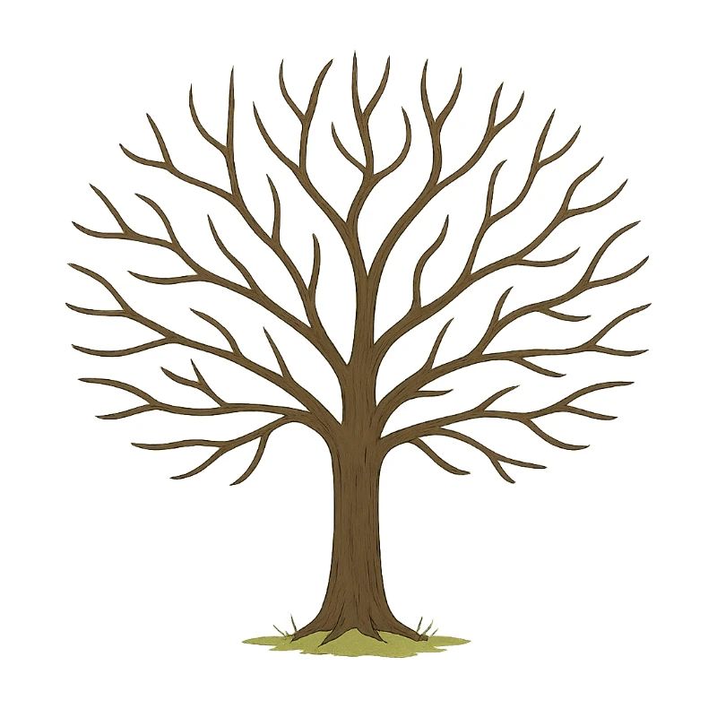 Silhouette de l’arbre d’hiver