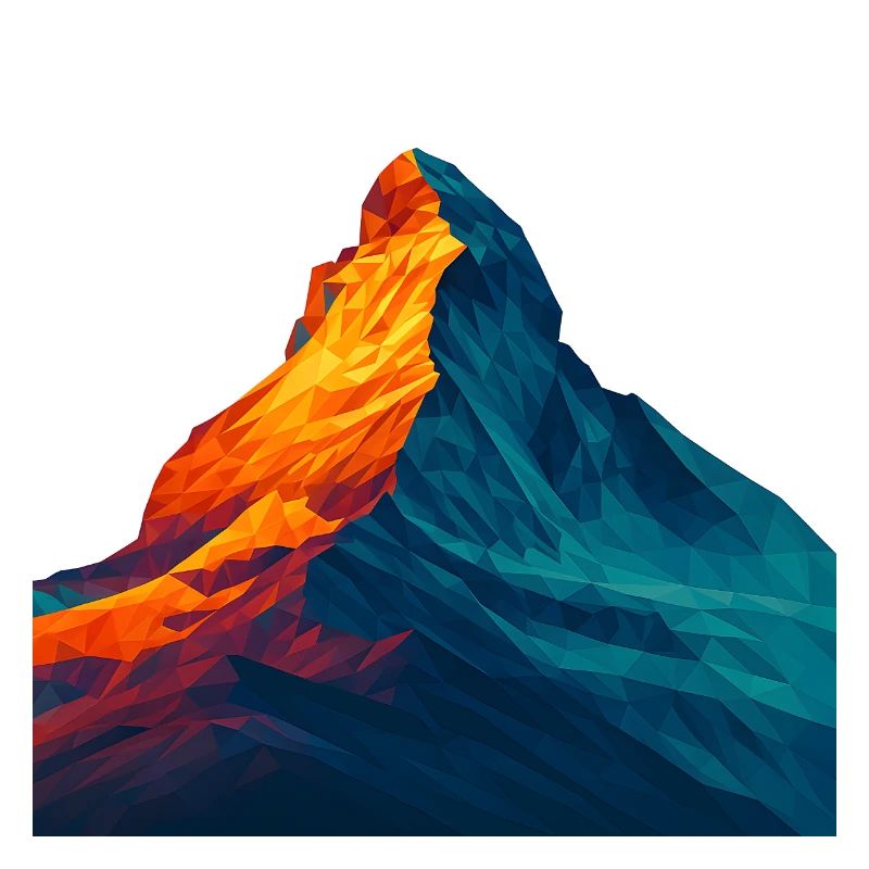 Style WPAP - Cervin, Suisse montagnarde