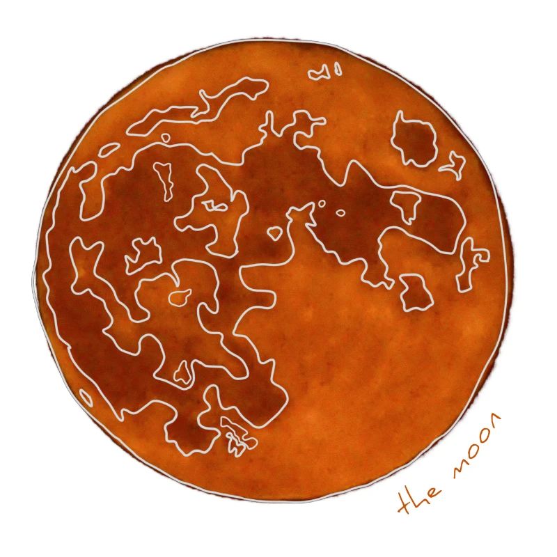 DER ORANGEFARBENE MOND