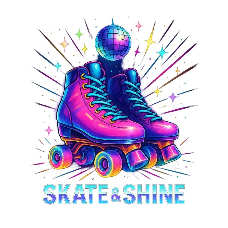 Style roller derby néon