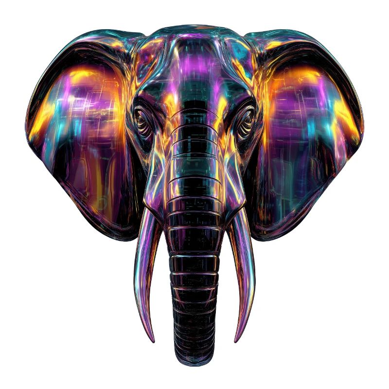 L’art de l’éléphant dans la conception de la lumière du néon