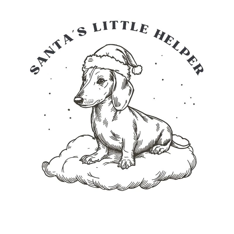 Santa’s Little Helper – Retro Dackel Xmas