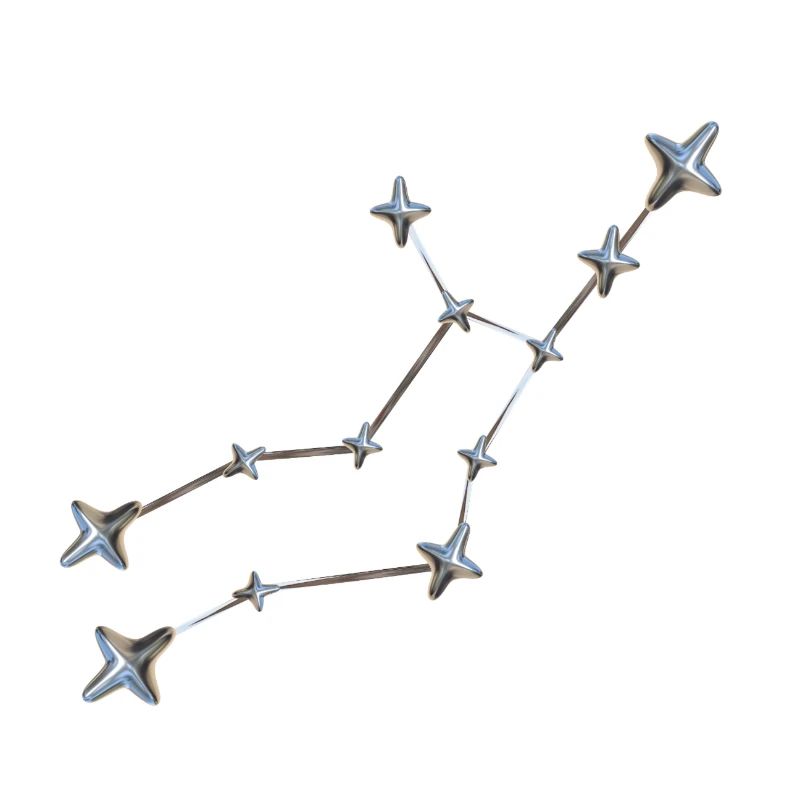 Constellation de la Vierge à l’aspect métallisé