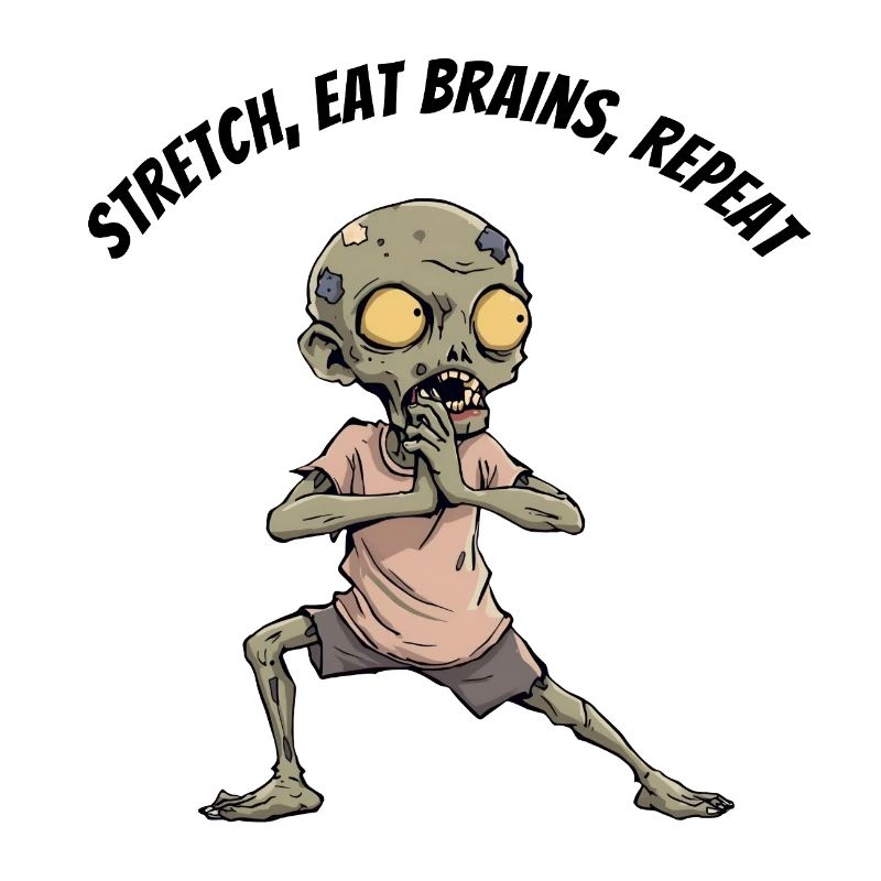 Zombie Stretch Eat Brains Repeat