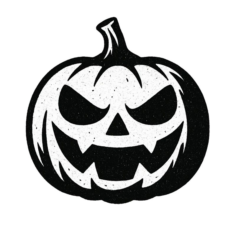 Grim Halloween Pumpkin
