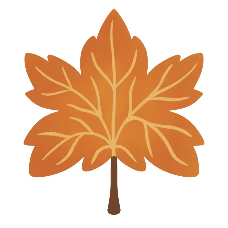Autumn Maple Leaf Silhouette