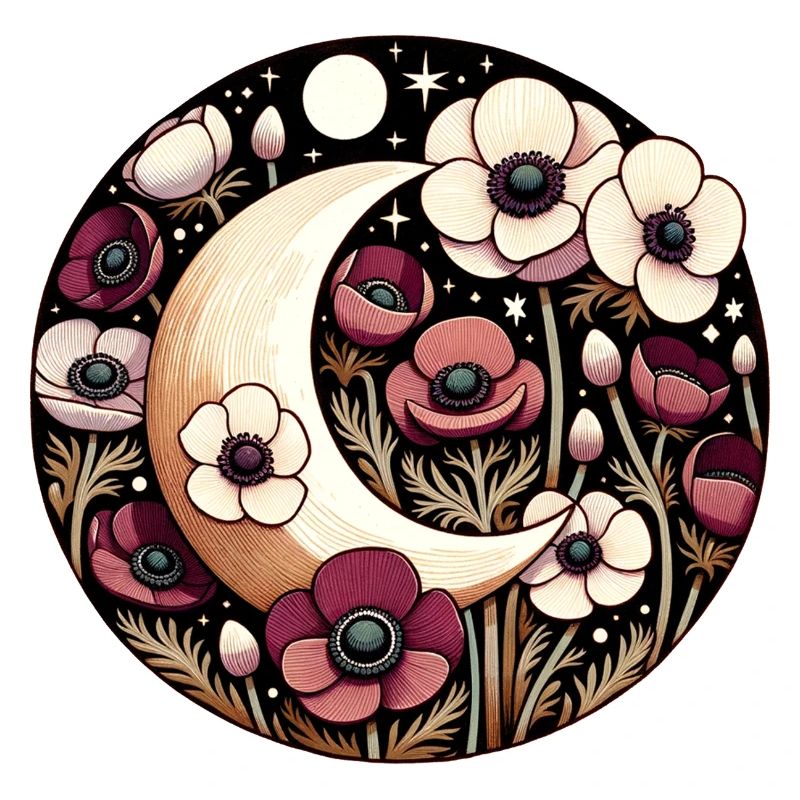 Floraison au clair de lune circulaire