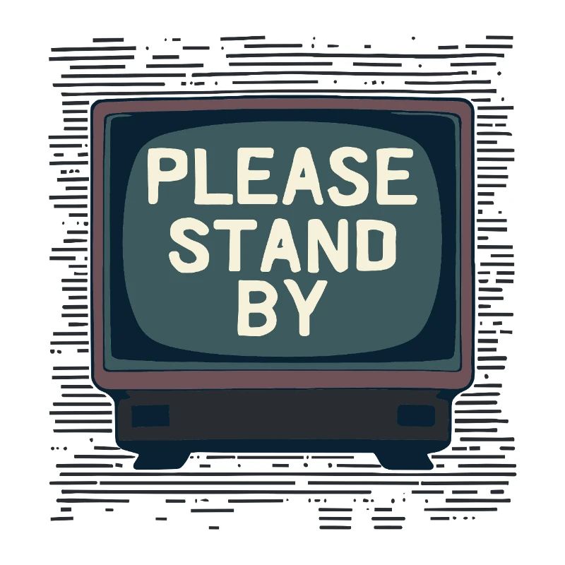 PLEASE STAND BY Bitte Warten – Retro-TV