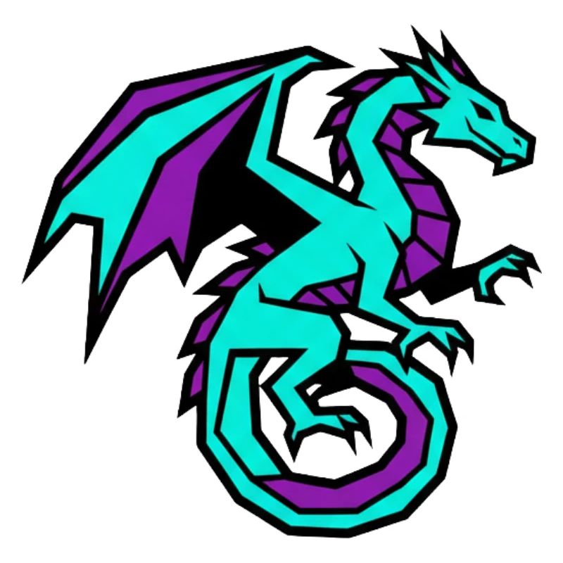 Dragon de jeu e-Sports | Logo de clan moderne