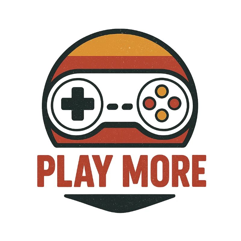 Retro Controller Motiv Play More