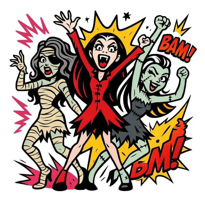 Comic Horror Monster Dance