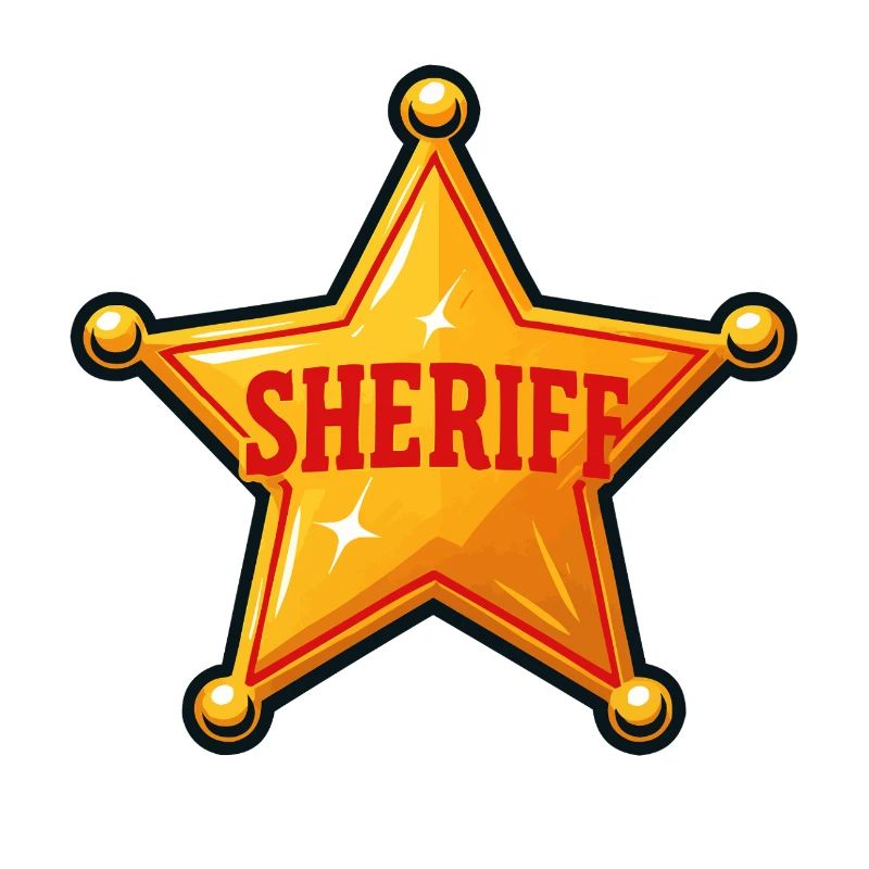 Illustration d’étoile de shérif