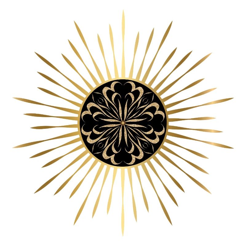 Soleil doré mandala