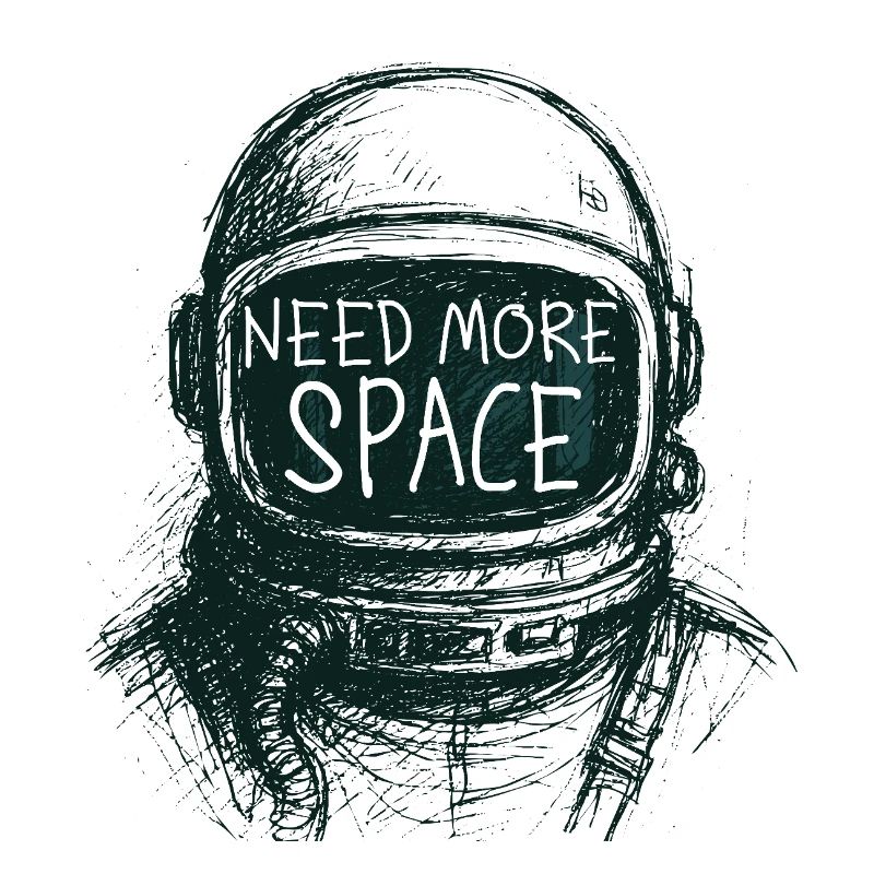 Besoin de plus de discours d’astronaute spatial Dessin