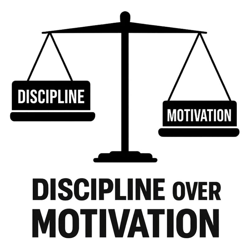 Disziplin über Motivation