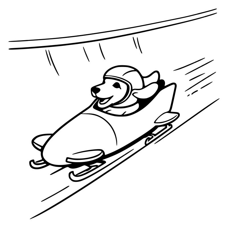 dackel eis bob kanal line art