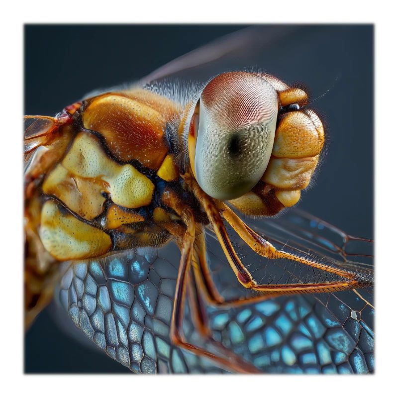Extreme Dragonflies Macro Portrait Graphique de la Faune