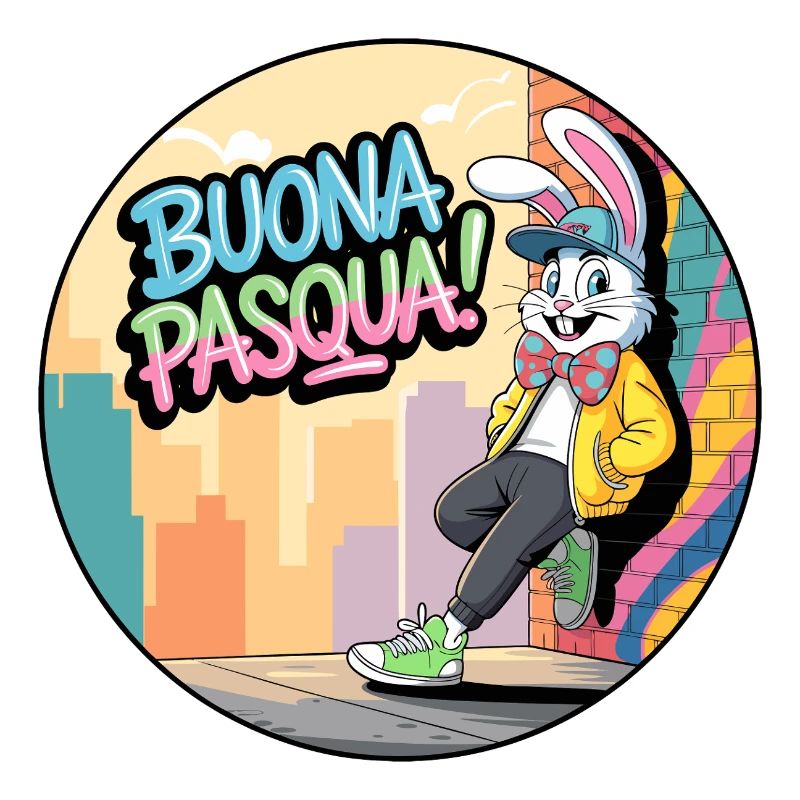 Happy Easter Street Bunny